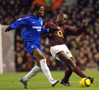 la cé drogba lattakan de chelsea é y a campbell a coté